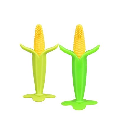 ซื้อ ยางกัดเด็กซิลิโคนรูปข้าวโพด Unisex ยางกัดแปรงสีฟันสำหรับทารก online manufacture