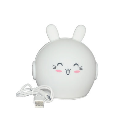 ซื้อ กระต่ายแบบชาร์จซิลิโคนไฟกลางคืนสัมผัสนุ่มสลับสีสำหรับเด็ก online manufacture