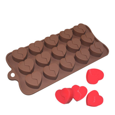 ซื้อ LFGB Custom Chocolate Moulds แม่พิมพ์ซิลิโคนเค้กมูสรูปหัวใจ online manufacture