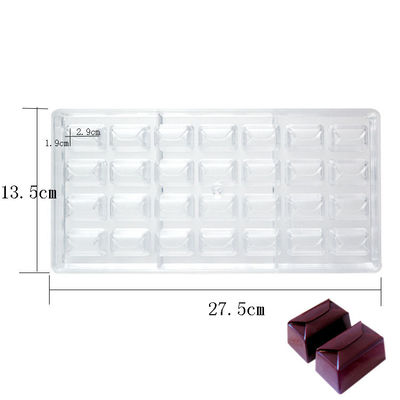 ซื้อ PS DIY แม่พิมพ์ช็อกโกแลตทรงสี่เหลี่ยม 3D โพลีคาร์บอเนต ปรับแต่งได้ online manufacture