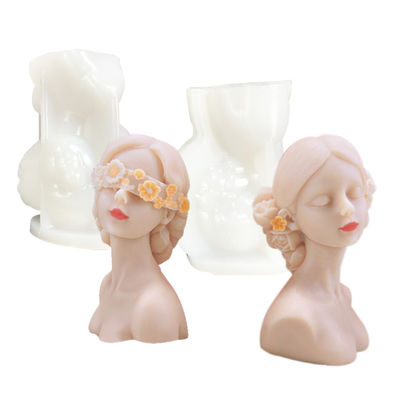 ซื้อ แม่พิมพ์เทียนรูปทรงเรขาคณิตของร่างกายมนุษย์ซิลิโคนปิดตาสาว 3D DIY กำหนดเองได้ online manufacture