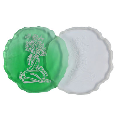 ซื้อ แม่พิมพ์ซิลิโคนเรซิ่นรูปทรงผิดปกติ Poxy Jewelry 3D Coaster Molds online manufacture