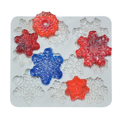 ซื้อ แม่พิมพ์ซิลิโคนเค้ก Fondant เกรดอาหารแฮนด์เมด DIY รูปทรงเกล็ดหิมะ online manufacture