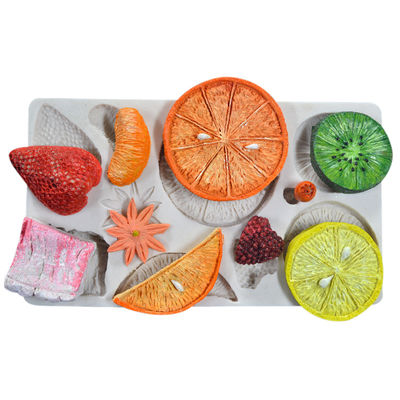 ซื้อ ชุดเครื่องมืออบซิลิโคนส่วนบุคคลชุดผลไม้รูปแบบ Fondant Mat เค้กตกแต่ง online manufacture