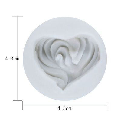 ซื้อ ซิลิโคนอุปกรณ์เบเกอรี่ขนาดที่กำหนดเองเครื่องมือตกแต่งเค้ก 3d ดอกกุหลาบรูปร่าง Fondant Mould online manufacture