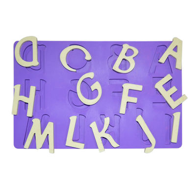 ซื้อ OEM แม่พิมพ์เค้กตัวอักษรซิลิโคน Fondant การเรียนรู้ภาษาอังกฤษแม่พิมพ์เค้กตัวอักษร online manufacture