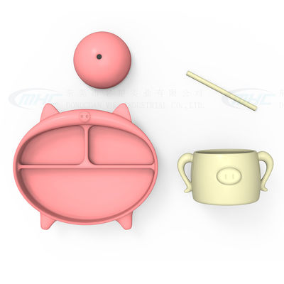 ซื้อ BPA ฟรี ซิลิโคน การเลี้ยงเด็ก ชุดปกถ้วยมาตรฐานและช้อนสําหรับการพยาบาล online manufacture