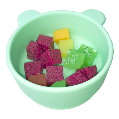 ถาดซิลิโคนรูปหมี Food Grade Food Feeding Infant Suction Plate