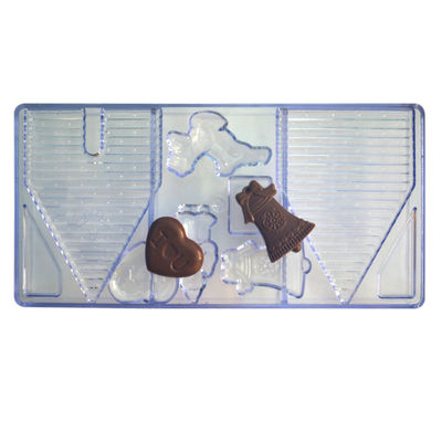 ODM Heart Shape Custom Chocolate Moulds ซิลิโคนเกรดอาหารยั่งยืน