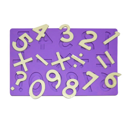 Number Shape ซิลิโคน Fondant Mould มัลติฟังก์ชั่นการออกแบบทางคณิตศาสตร์