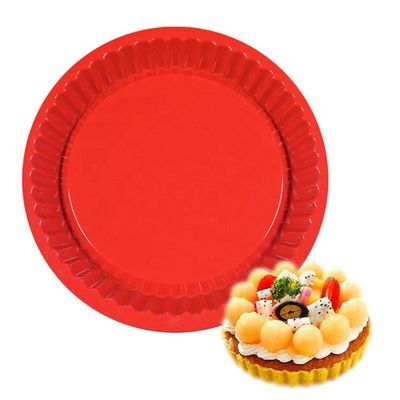 4-9 นิ้ว Non Stick ไมโครเวฟปลอดภัยยางซิลิโคนพิซซ่า Pan Food Grade