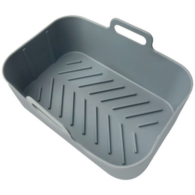 มัลติฟังก์ชั่ซิลิโคนครัวเครื่องมือสี่เหลี่ยมผืนผ้า Air Fryer Liner นำกลับมาใช้ใหม่ได้