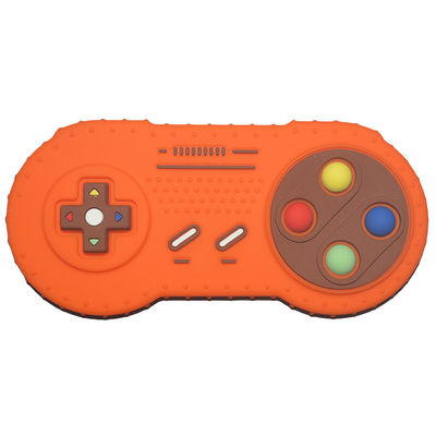 รีโมททีวีคอนโทรลเลอร์ Gamepad ยางกัดซิลิโคนแบบกำหนดเองของเล่นที่มีรูปร่างสำหรับเด็กวัยหัดเดิน