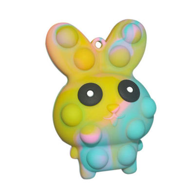 กระต่ายไข่อีสเตอร์ Pop It Toy, Pinch Eye Bouncing Soft Silicone Pop It Toy