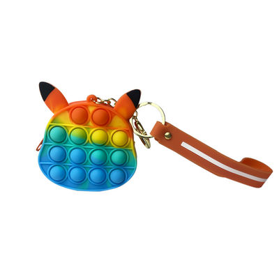 บรรเทาความเครียดซิลิโคน Poppet Fidget Purse, Mhc Girls ของเล่นกระเป๋าสตางค์ปลายนิ้วยอดนิยม
