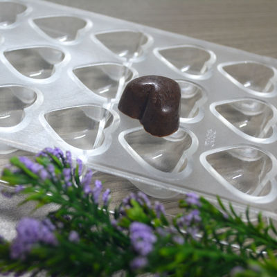 ปรับแต่งอาหาร 100% ซิลิโคน ช็อกโกแลต Mold FDA ยอมรับความทนความร้อนที่ดี
