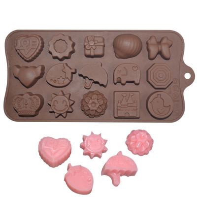 MHC Custom Pour ช็อคโกแลต ซิลิโคน ช็อคโกแลต Mold รูปการ์ตูนน่ารักสําหรับเครื่องมือเค้กที่สะอาดง่าย